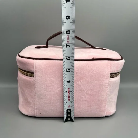 Juicy couture pink velour cosmetic bag - Picture 4 of 10